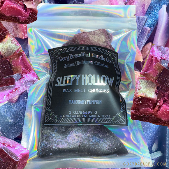 Sleepy Hollow Wax Melt Chunkies: Mahogany Pumpkin Scent - Picture 3 of 10